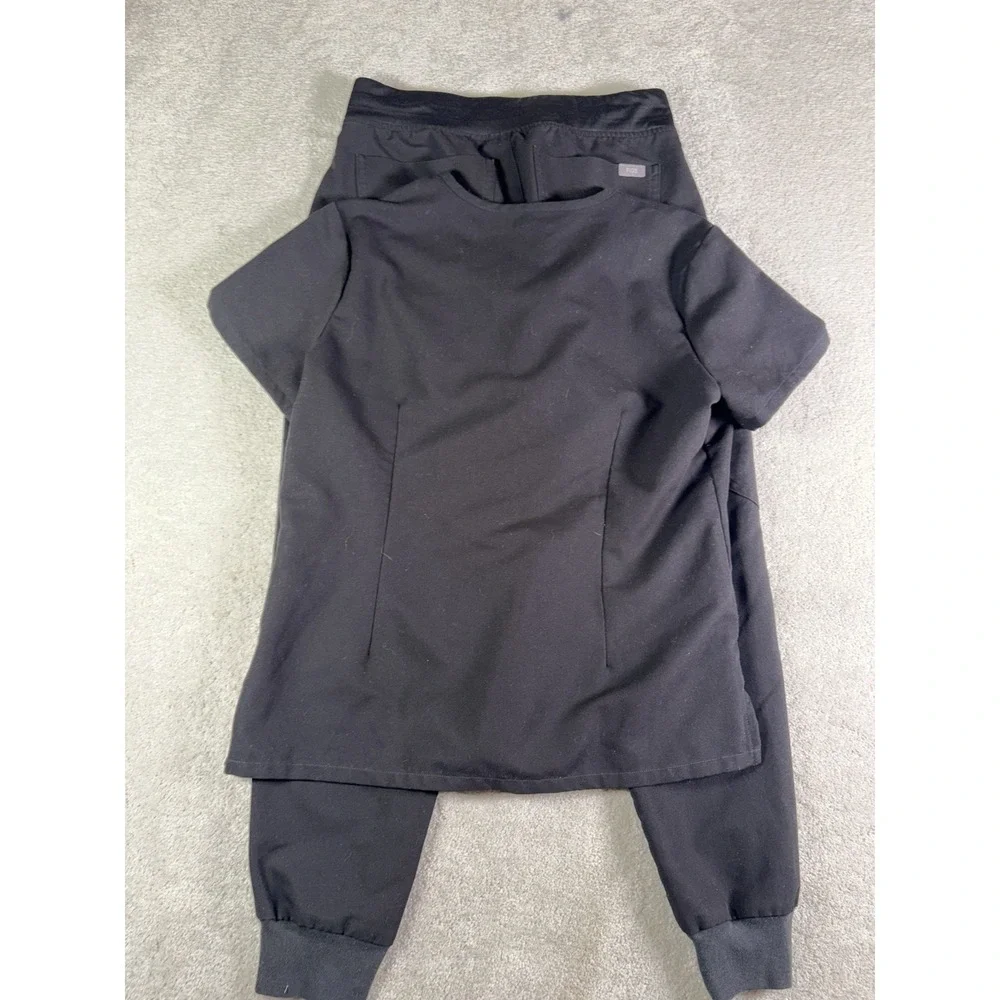 figs scrub set Catarina top (s) & zamora joggers (xs/p) black